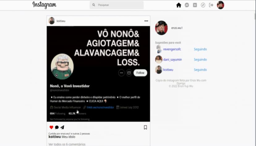 Clone do Instagram